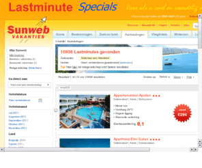 lastminutespecials.nl: Lastminute - inpakken en wegwezen !
Lastminute Reizen