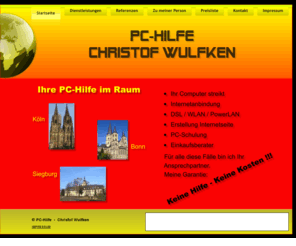 pc-hilfe.net: PC-Hilfe - Startseite
Internetseite für PC-Hilfe im Raum Köln, Bonn und Siegburg
