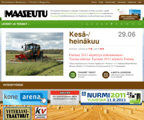 suomalainenmaaseutu.net: Suomalainen Maaseutu - Farmer's magazine - Etusivu
