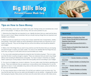 bigbillsbblog.com: Big Bills Blog  | personal finance made easy
Big Bills Blog is a personal finance blog discussing issues such as debt, finance, credit cards, banking and loans to help you reduce debt and save money easily with advice from experts.