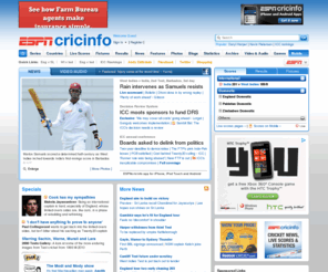 cricket.org: Live Cricket Scores | ICC 2011 World Cup | Cricket news, statistics | ESPN Cricinfo
ESPN cricinfo.com provides the most comprehensive live cricket available as well as unparalleled statistics, quality editorial comment and analysis