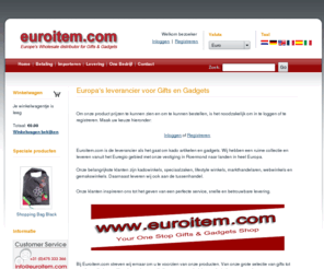 euroitem.com: Euro Item - Wholesale Products, Wholesale Gifts, Wholesale Gadgets, Wholesale Items (Powered by CubeCart)
Euro Item - Offers wholesale products such as gifts, gadgets, candles, bijoux, birthday gifts, merchandise, euro store, euro item, wholesale.