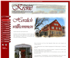 hotel-krone.info: Hotel-Gasthof Krone - Ihr Haus mit Tradition mitten in Gunzenhausen im Fränkischen Seenland
Neu renoviertes Hotel im Zentrum von Gunzenhausen, dem Herzen des fränksischen Seenlandes. Das familiengeführte Hotel ist Ihre freundliche Urlaubsadresse im fränkischen Seengebiet. Kommen Sie zu uns und verbringen Sie unvergessliche Tage bei uns.