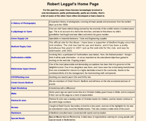 rleggat.com: Some of the sites managed by Robert Leggat
Sites by Robert Leggat