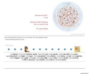 secondhead.net: CyberSpace Self Depository
Selfcell.net is an self-maintained site for visual artists.