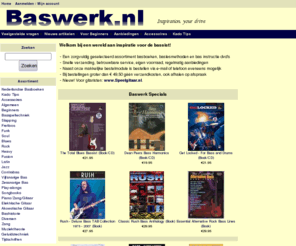 speelbas.com: Baswerk.nl, Basboeken, bas tabulatuur, basles dvd, play-alongs, lesmethoden en basgitaar instructie dvd s
Baswerk.nl - Latin Bashistorie Slapping Funk Songbooks Algemeen Beginners Soul Diversen Muziektheorie Play-alongs Jazz Blues Contrabas Heavy Basspeltechniek Fusion Geluidstechniek Rock Zang Accessoires Tijdschriften Piano/Zang/Gitaar Fretloos Kado Tips Akoestische Gitaar Elektrische Gitaar Vijfsnarige Bas Zessnarige Bas Nederlandse Basboeken bastabulatuur, play-along, instructiedvd s, bas songbooks, baslesboeken, basles methoden, bas methodes