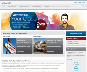 vmworldeurope.com: Virtualization,
VMworld conferences and year-round virtual conference for virtualization and cloud computing.