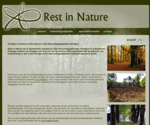 natuurbegraafplaatsen.com: Rest in Nature
Rest in Nature, begraven in echte natuur.