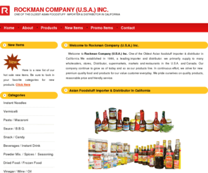 rockmanusa.com: Rockman Asian Foods Importer Distributor Wholesaler Instant Noodle
Rockman USA Inc. An Asian Foods Importer company. We supply Instant Noodle to Wholesaler, Distributor, supermarkets, markets, restaurants.