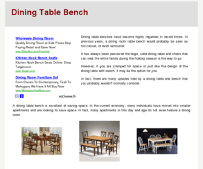 diningtablebench.com: Dining Table Bench | Dining Room Table With Bench | Dining Benches
Dining Table Bench - Find a great variety of styles, sizes, finishes and brands of dining room tables and benches.