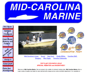 midcarolinamarine.com: Mid-Carolina Marine
Mid-Carolina Marine offers something of value to every boating enthusiast, new and pre=owned boats