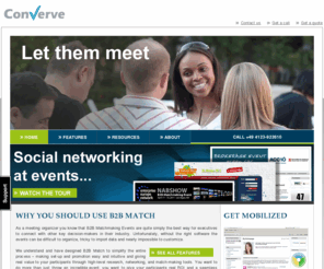 converve.com: B2B Matchmaking on demand - Products
Softwarelösungen und Services für Messen, Kongresse, Events 