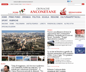 cronacheanconetane.it: Cronache Anconetane, notizie da Ancona, Osimo, Loreto Castefidardo, Falconara, Numana, Sirolo
Cronache Anconetane, il giornale online della provincia di Ancona, Osimo, Castelfidardo, Loreto. Tutte le notizie a portata di click