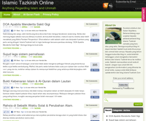 islamictazkirah.com: Islamic Tazkirah Online
Providing information about Islam, current issues, nasyid, lyric, dakwah, and anything regarding on Islam Worldwide.