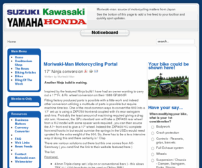 ridexonline.com: Moriwaki-Man Motorcycling Portal
Unobtanium Portal | Ridexonline & Moriwaki Man under one roof. The source of Japanese motorcycle parts direct from Japan