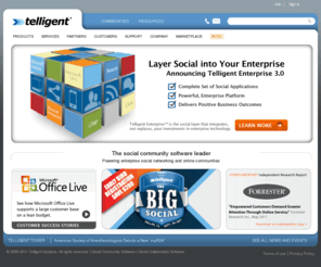 communityserver.net: Social Software | Community Software for the Enterprise - Telligent
Telligent - The social software leader powering enterprise social networking and online communities