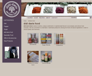 dididavisfood.com: didi davis food | Hand-crafted, small-batch Salt Blends & Sugar Blends. Innovative flavors transform cooking | Gourmet sea salts, sugars, and more!
Salt Traders is your original source for sea salt, gourmet peppercorns, finishing salts and artisan salt blends. Small-batch, handcrafted cocoa and kettle corn blends.