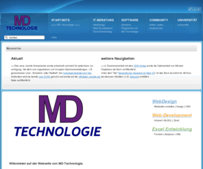 md-technologie.de: =>>> MD-Technologie <<<=
MD-Technologie, Web-Development und Softwareentwicklung