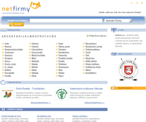 net-firmy.info: netfirmy.cz - internetová databáze firem, firmy
Společnost netfirmy.cz je provozovatelem regionální internetové databáze firem ve Východních Čechách.