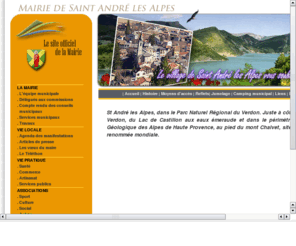 saint-andre-les-alpes.fr: mairie
activités de la commune de Saint André les Alpes et de sa municipalité