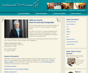 calhounclerk.org: Calhoun Clerk of Court Home Page
Calhoun County Clerk of Court Website