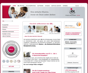 idl-ag.com: IDL GmbH Mitte - software and consulting for accounting, the compilation of balance sheets and consolidated financial statements
Software manufacturer and consultant for accounting and consolidated financial statements