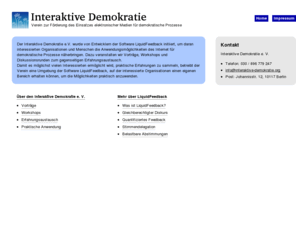 interaktive-demokratie.org: Interaktive Demokratie e. V. ·  · Home
