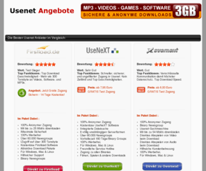 usenetangebote.net: Usenet Angebote im Vergleich - Der Usenet Newsgroup Anbieter Vergleich
Wir vergleichen Usenet  Newsgroup Angebote und bewerten diese.