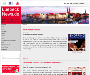 luebecknews.de: Startseite - News - Events - Termine von Lübeck, Travemünde und Umgebung
LuebeckNews - News , Events aus Lübeck - GF Andrea Gastager