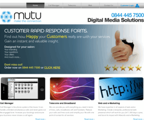 mutumail.com: Call Management - Mutu Digital Media Solutions call management software
Call management by Mutu. Solutions to your business call management problems.