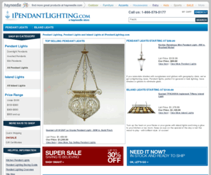 pendantlightingdirect.com: Pendant Lighting: Shop Pendant Lights, Island Lights at iPendantLighting.com
iPendant Lighting gives you variety, sweet variety as the premier online retailer of pendant lighting and mini pendant lights in the U.S. Save on pendant lighting and mini pendant lights now!