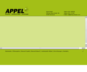 erfolg-messen.com: Appel GmbH Dortmund: Startseite
Wir bereiten Ihnen das Fundament für Ihren erfolgreichen Messeauftritt.