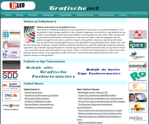 grafischenet.nl: Grafische net, grafisch nieuws, grafische portal, grafische startpagina, grafische toeleveranciers
Grafische net, grafisch nieuws, drukkerijen, vertrouwde toeleveranciers en interessante grafische artikelen.