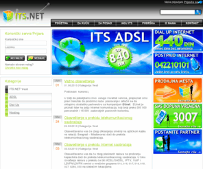 my-its.com: ITS.NET Internet Service Provider - Početna strana
ITSolutions NET internet service provider in Serbia...