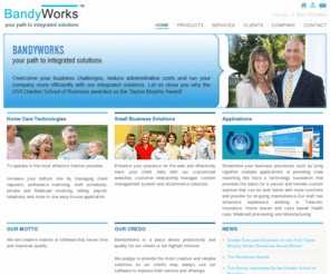 bandyworks.com:  Custom Website Application, Sharepoint Design, Richmond VA, Graphic Design Richmond VA, Petersburg VA, SEO 
A Richmond, Virginia and Petersburg Virginia company providing custom application development, website design & management, SEO, logo design, & full color print graphics.  BandyWorks provides cost-effective custom integrated solutions for all companies to help streamline workflow.