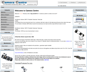 cameracentre.co.uk: Camera Centre Burnley - Full Range of Skywatcher Telescopes Binoculars Monoculars Zenith Microscopes
Camera Centre Burnley, Full Range of Skywatcher Telescopes Binoculars Monoculars Zenith Microscopes.