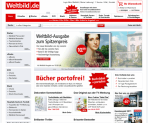 medizinliteratur.com: Weltbild.de - Bücher versandkostenfrei, DVDs, CDs, Spielzeug, PC Spiele und vieles mehr
Bücher portofrei bei Weltbild.de. Über 3 Mio. Artikel: Bücher, DVDs, CDs, Geschenke, Elektronik, Software & Spielwaren mit bis zu 50% Preisvorteil gegenüber früheren Ladenpreisen!