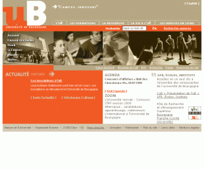 u-bourgogne.fr: Université de Bourgogne
Présentation de l'université de Bourgogne, les formations, la recherche, la vie à l’uB, les services en ligne, les rubriques étudiants et futurs étudiants, entreprise, presse, personnels de l’uB.