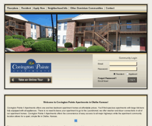 covington-pointe.com: Covington Pointe Apartments | Covington Pointe Apartments in Olathe Kansas
Covington Pointe II Apartments offers one and two bedroom apartment homes at affordable prices. You'll find spacious apartments with large kitchens fully equipped with all appliances.