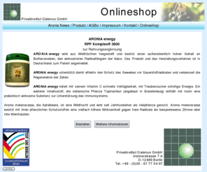 galenus.com: Galenus GmbH - Galenus-Onlineshop
Galenus GmbH liefert eine Nahrungsmittelergänzung... 