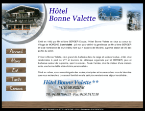 hotel-bonne-valette.com: Hotel Bonne Valette - Morzine - Bienvenue...
l'hotel bonne valette vous accueille à Morzine dans une ambiance conviviale