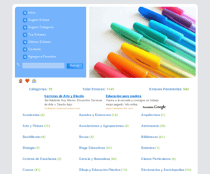 tuseducativos.com: Tus Educativos: Encuentra todo sobre educación y enseñanza
Directorio de enlaces especializado en educación. Enlaces educativos seleccionados por su calidad para obtener todo tipo de información ,material y recursos educativos.