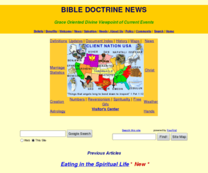 biblenews1.com: BIBLE DOCTRINE NEWS, Divine Viewpoint of Current Events
Divine Viewpoint of Current Events from the perspective of Bible Doctrine