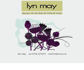 lynmay.co.uk: lyn may
illustration, illustrator, web design, graphic design, trainer, software trainer