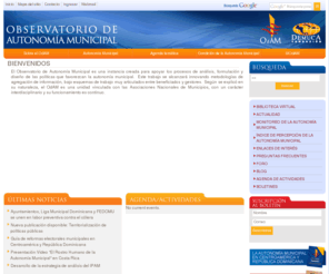 odam-ca.org: Observatorio de Autonomía Municipal - OdAM | Observatorio de Autonomía Municipal
Bienvenidos El Observatorio de Autonomía Municipal es una instancia creada para apoyar los procesos de análisis, formulación y diseño de las po...