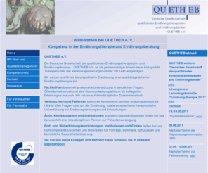 quetheb.de: QUETHEB e. V. - Institut für Qualitätssicherung in der Ernährungsberatung 
und -therapie
