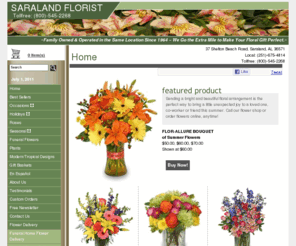 saralandflorist.net: Saraland Florist | Saraland AL Flower Shop | SARALAND FLORIST
Buy flowers from your local florist in Saraland, AL - SARALAND FLORIST will provide all your floral and gift needs in Saraland, AL