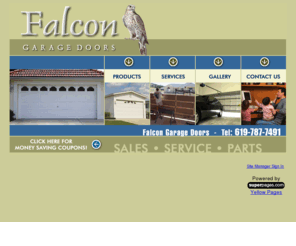 falcondoors.com: Falcon Garage Doors - San Diego, CA
Customer satisfaction and affordable pricing are our promise to you.