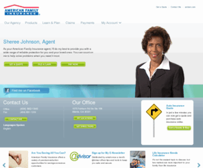 shereejohnsonagency.com: Sheree Johnson Atlanta GA 30331 - American Family Insurance Agent
American Family Insurance Agent Sheree Johnson Atlanta GA 30331. Sheree Johnson Insurance Agency 1075 Fairburn Rd Sw Ste 106, Atlanta, GA 30331.