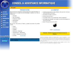 stoopa.fr: Services informatiques de proximité, Yvelines.
stoopa.fr, Conseil, dépannage, assistance, réalisation de sites WEB, téléassistance, formation, particuliers et professionnels. Région de Montfort l'Amaury. Services au domicile